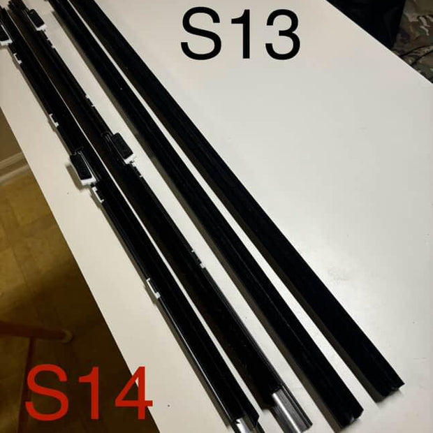 Nissan 240sx S13 and S14 Door Seals, Window Weatherstripping Pair